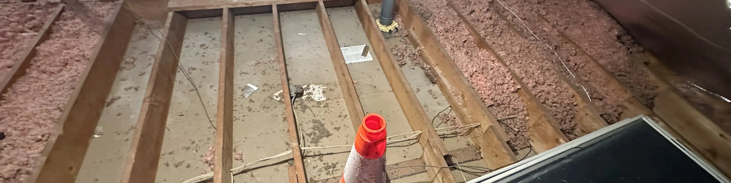 Attic and crawl space insulation installation